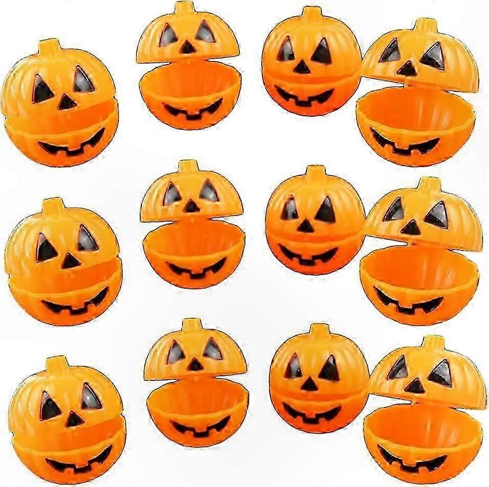 12 Pack Halloween Pumpkin Candy Box Mini Snack Container Gift Box