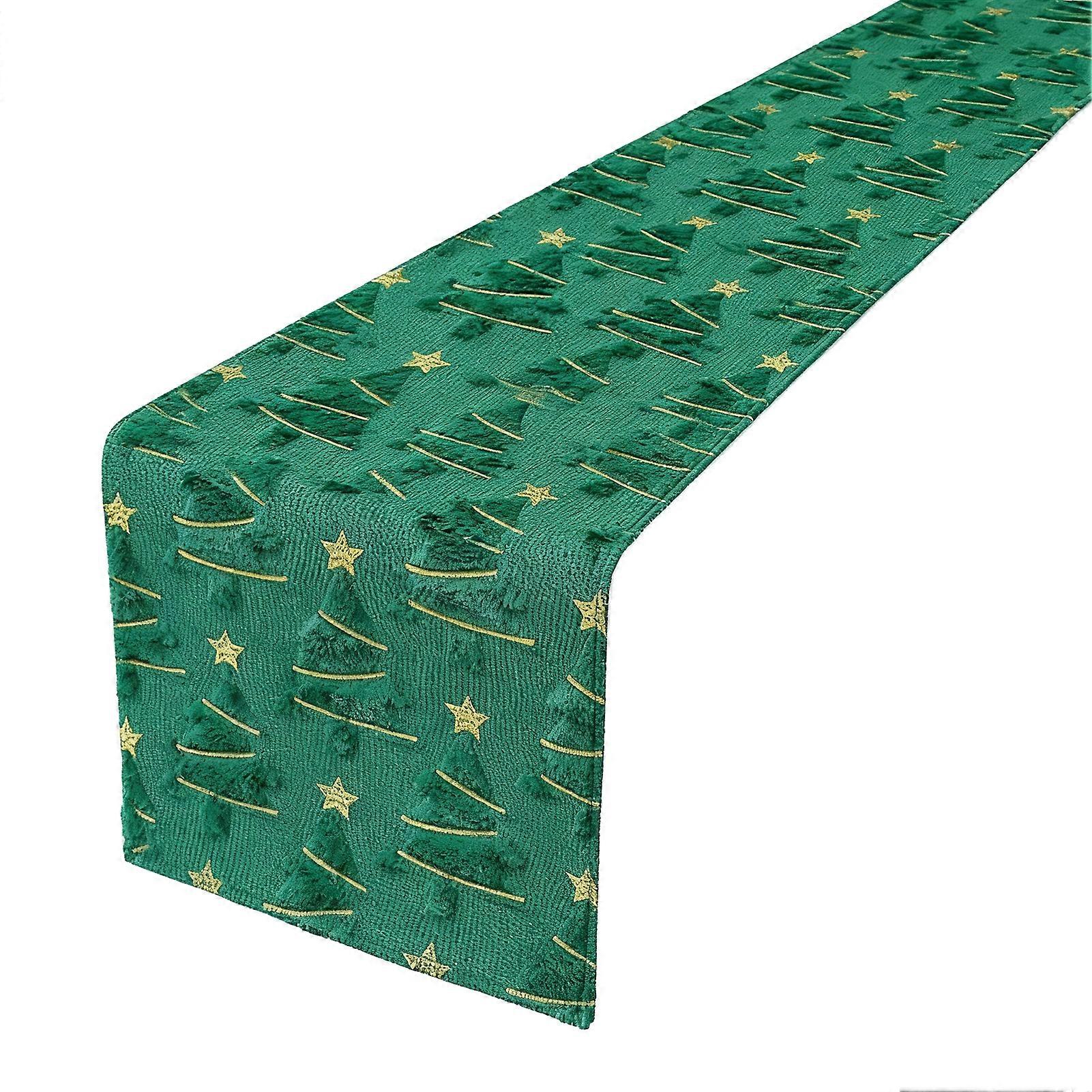Christmas Tree Pattern Table Runner for Festive Dining and Kitchen Decor