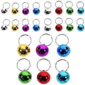 Metal Colored Bells for Hanging 24Pcs DIY Crafts Bells for Pet Decoration