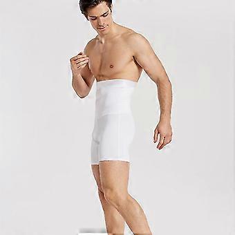 Men Shapewear High Waist Tummy Leg Control Briefs Anti-Curling Slimming Body Shaper