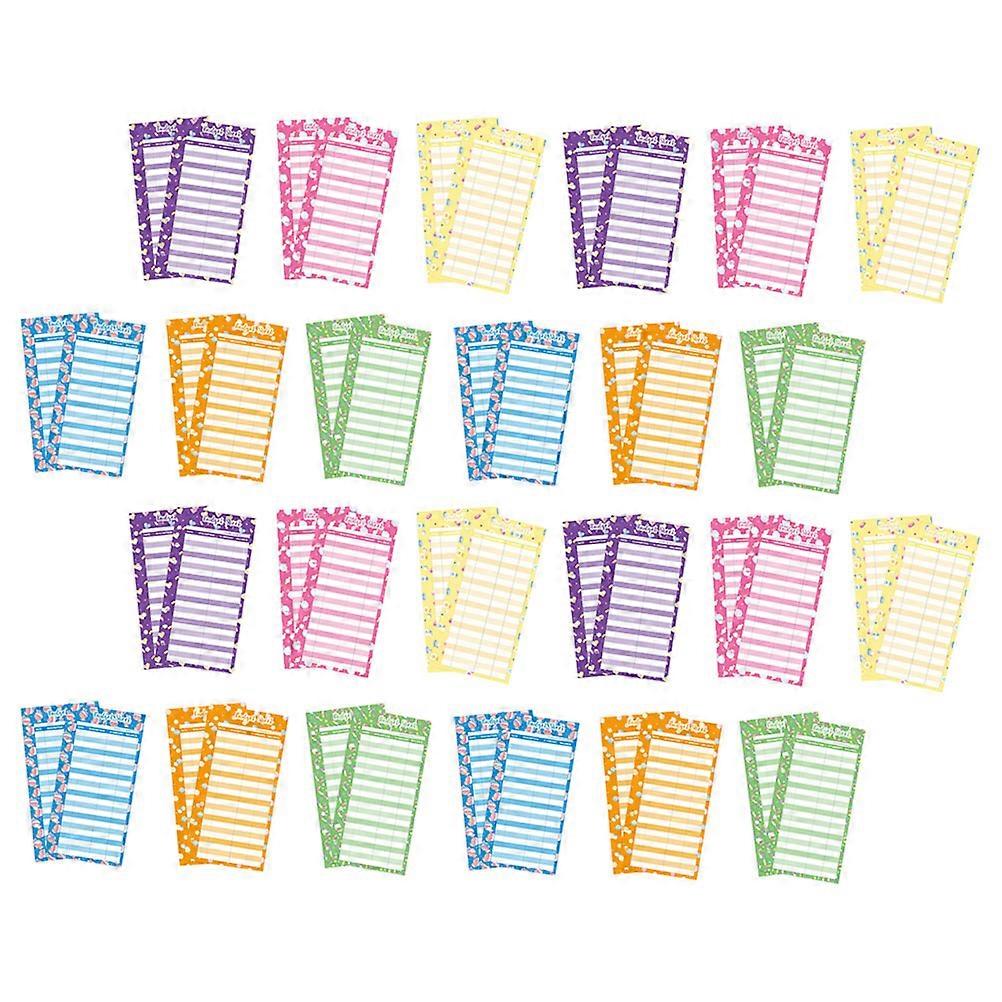 Candy Pattern Budget Sheets for Daily Expense Tracking 60Pcs Set