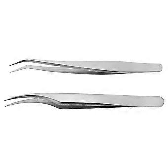 Stainless Tweezers Eyelash Grafting Tools for Makeup Use 6Pcs Set