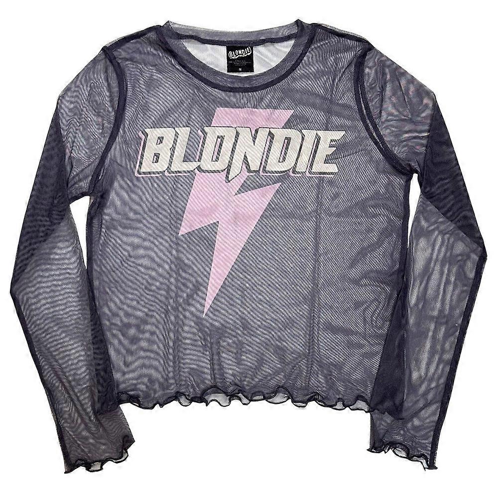 Blondie Lightning Strike Mesh Crop Top