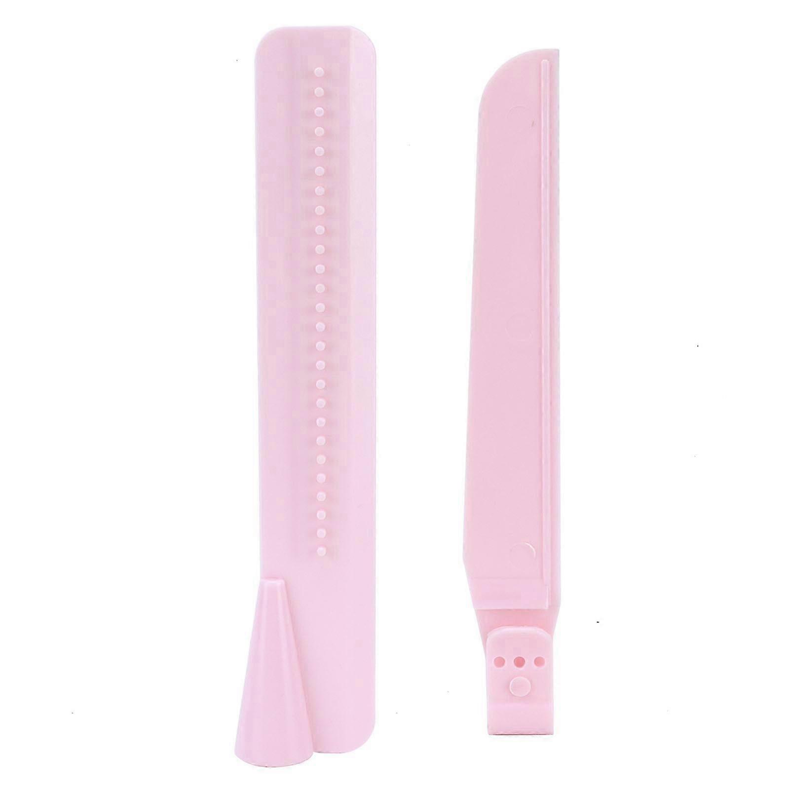 2Pcs/Set Adjustable Height Cream Scraper Small Cake Smoother Tool compatible with Kitchen Home BakeryPink