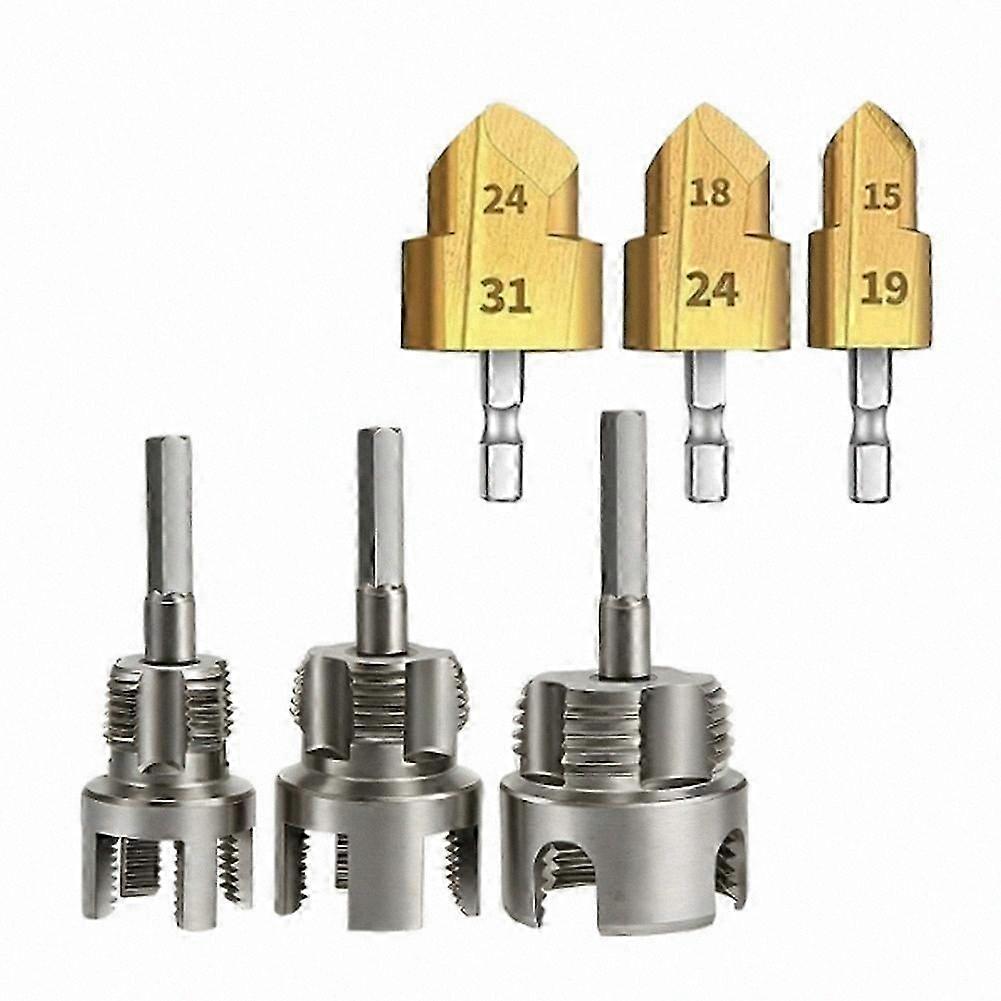 PPR Pipe Threading & Reaming Tool Kit - Electric Drill Style Professional Plumbing Threader