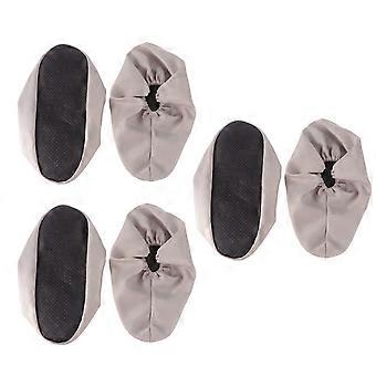 Grey Non-Skid Shoes Cover Cloth Shoe Cover for Home 3Pairs