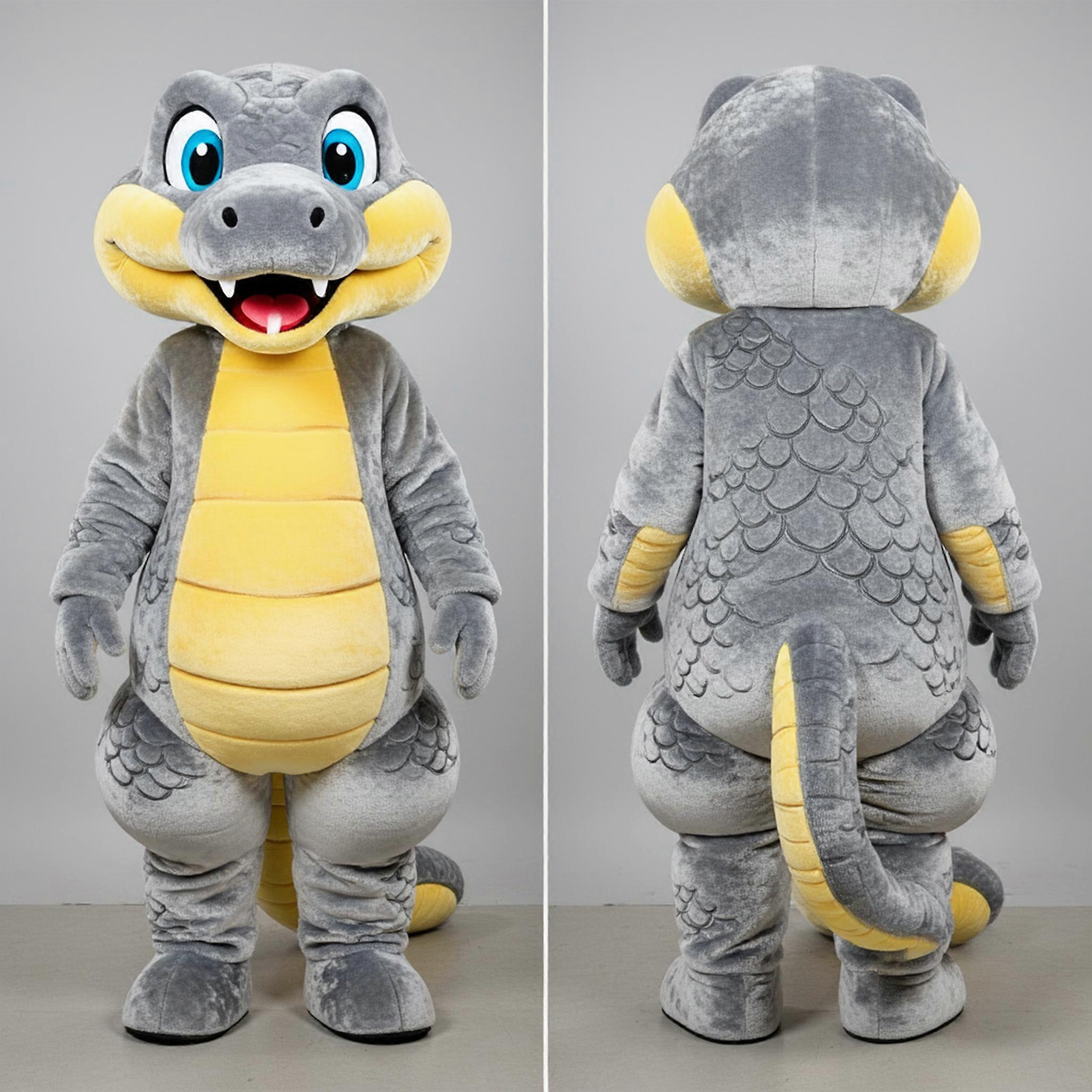 MASTICOT Silver Cartoon Python Mascot