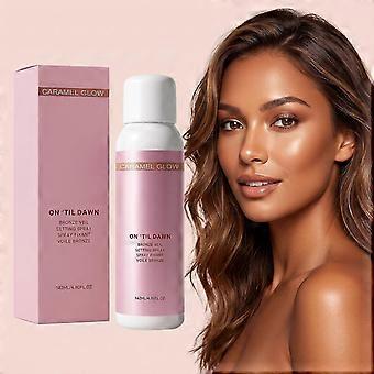Caramel Glow Bronze Veil Makeup Setting Spray, Long Lasting Hydrating Ultra-Fine Mist, All Day Wear for Daily & Travel, 142ml