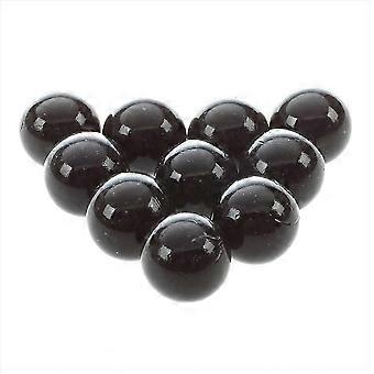 10pcs Bille Perle Ronde Verre Aquarium Poisson decoration noir