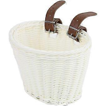 Kids Bike Baskets Handwoven Cycling Basket Plastic Cargo Basket