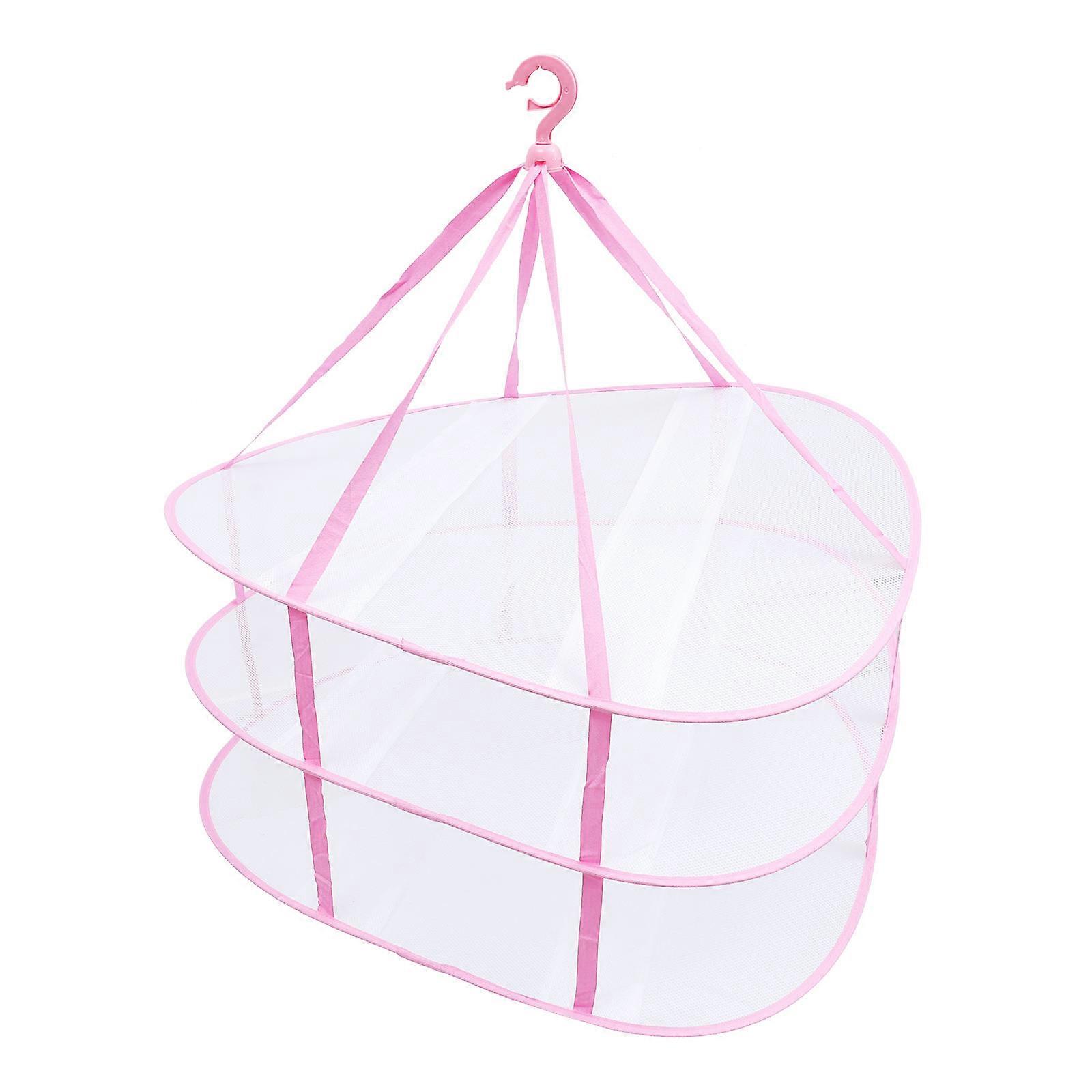 3Pcs Folding Mesh Drying Rack for Clothes Drying 3 Tier Hanging Nets