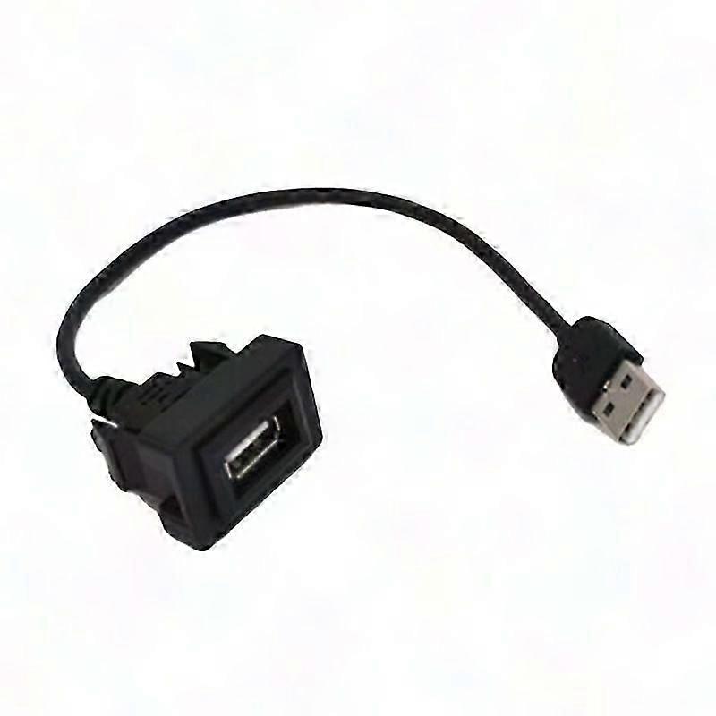 USB Dashboard Flush Mount Panel with 2.0 Port Extension & Current Outlet Socket