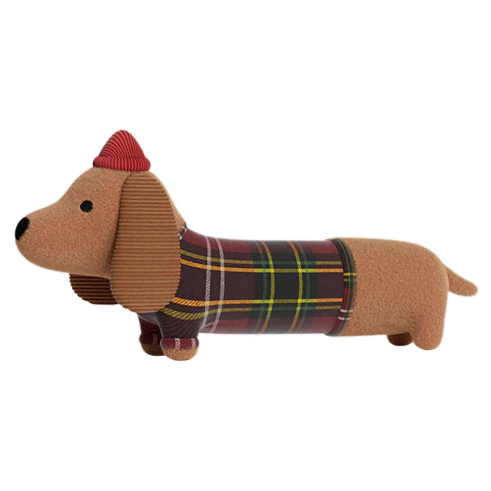 Squeaky Dachshund Toy Soft Chew Resistant