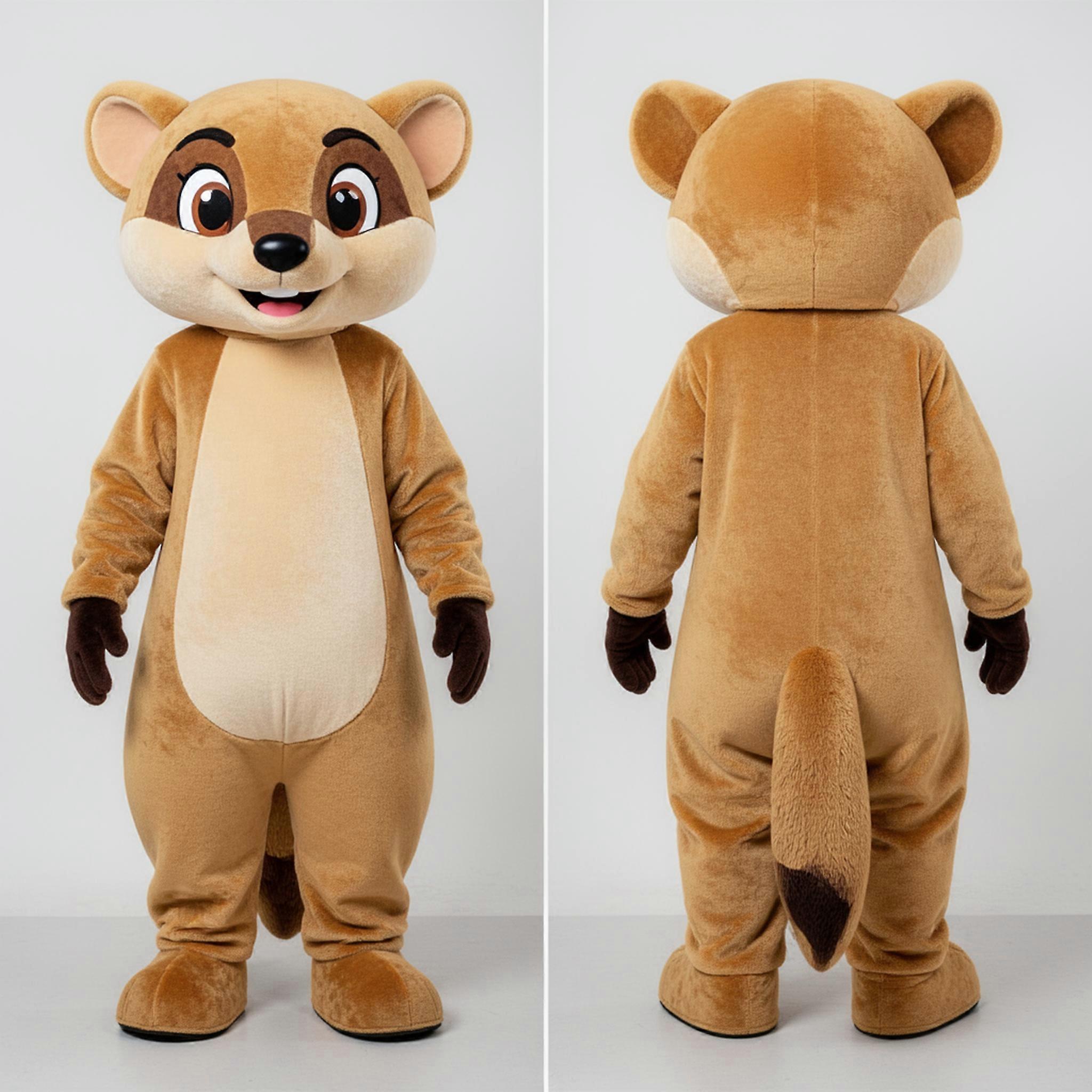 MASTICOT Tan Playful Mongoose Mascot