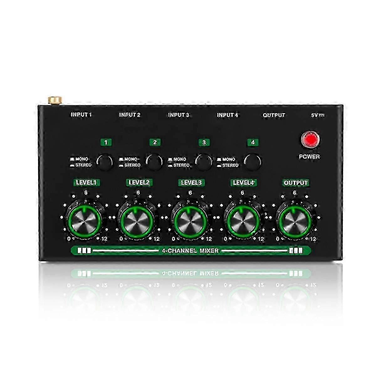 High-quality 4-channel professional mini mixer