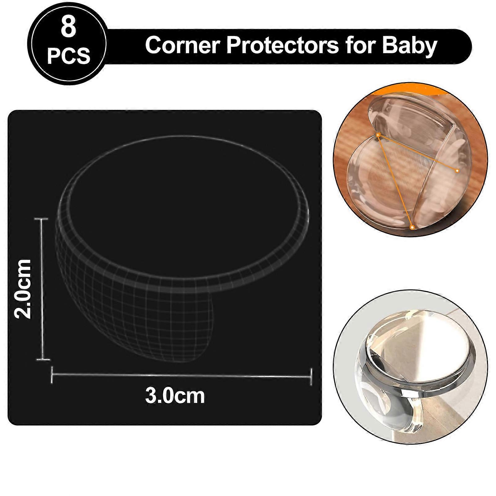 Transparent Impact-Resistant Corner Guard for Baby Proofing