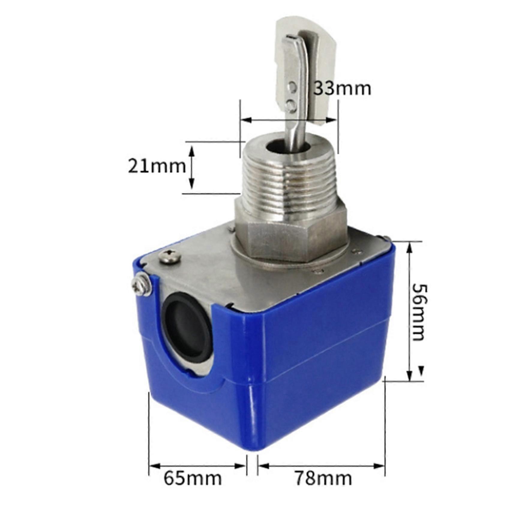 2X HFS-25 Stainless Steel Automatic Flow Switch,Liquid Controller Valve Sensor 1Inch Target Flow Pressure Control Sensor
