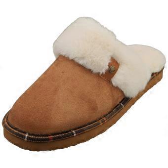 Barbour Claudia Mule Womens Slippers in Camel