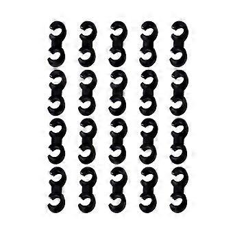 Bike cable clips, pack of 20, for brake and gear cables.