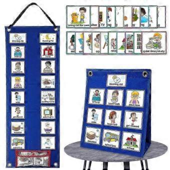 2-in-1-Visual-Stundenplan mit 70 Karten