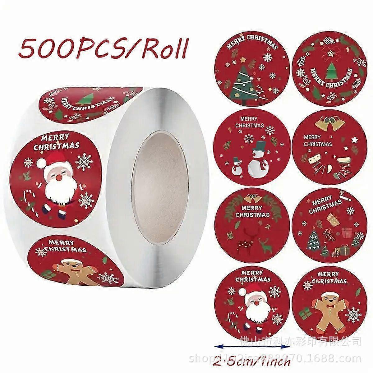 2.5cm Holiday Round Labels