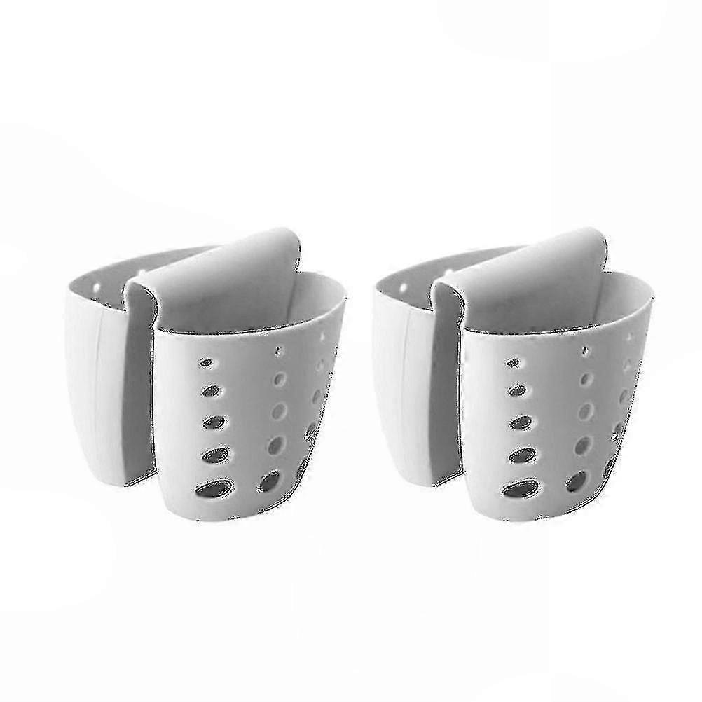 Grey PVC Sink Drain Rack 2pcs