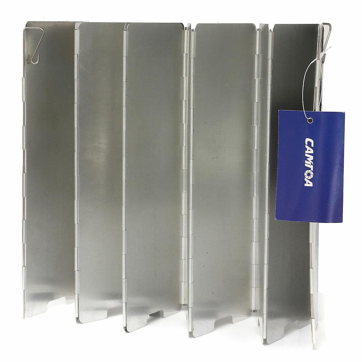 10 Plates Fold Outdoor Bbq Camping Stove Wind Shield Screen Outdoor Cookout Picnic