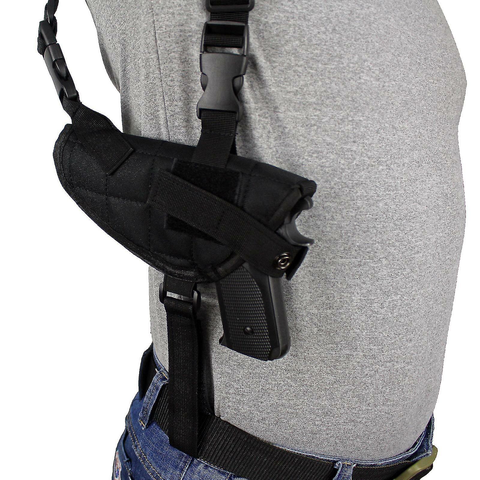 Tactical Hand Gun Shoulder Holster Black Under Arm Double Soft Pistol Holster