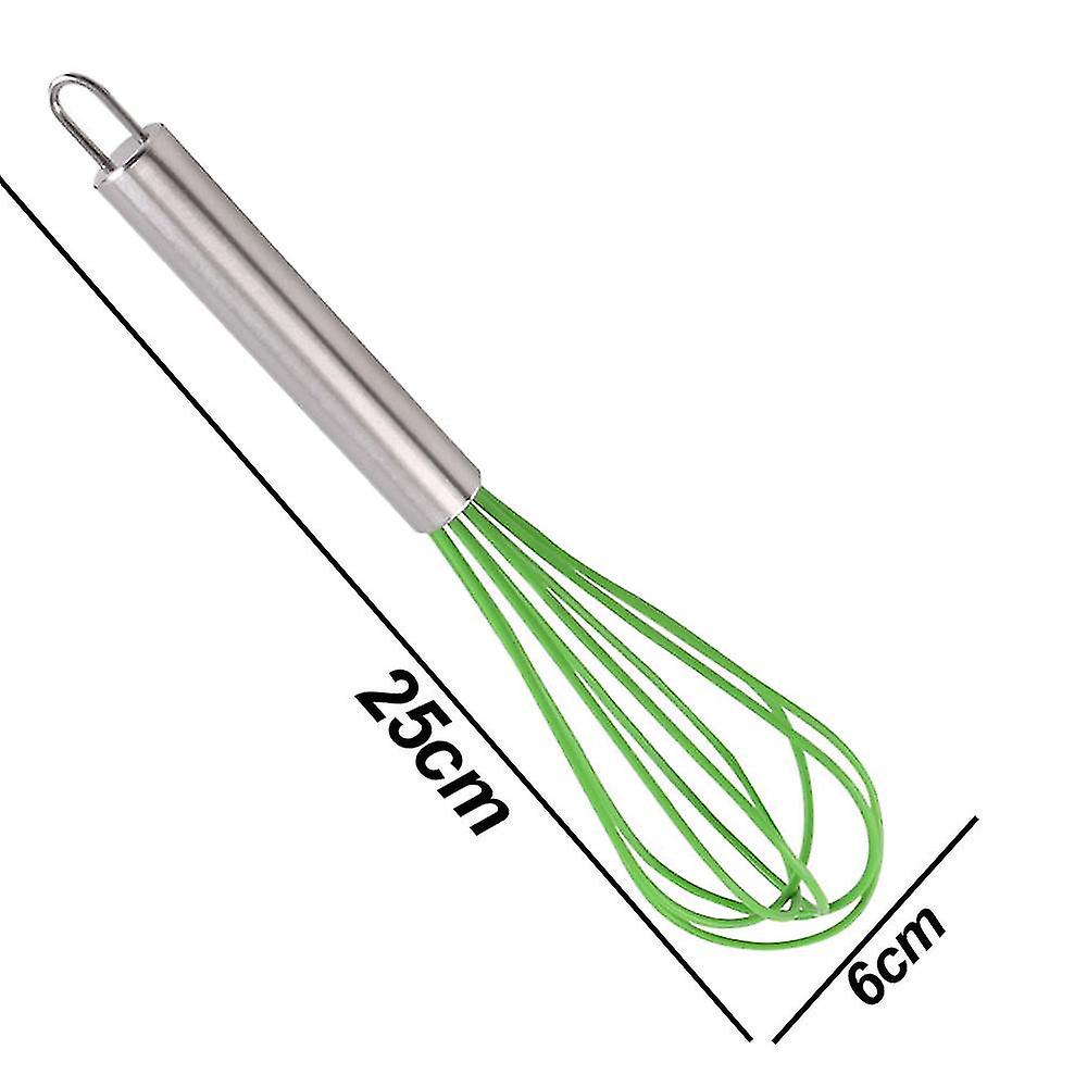 Kitchen Tools 10 Inch Silicone Egg Beater Stainless Steel