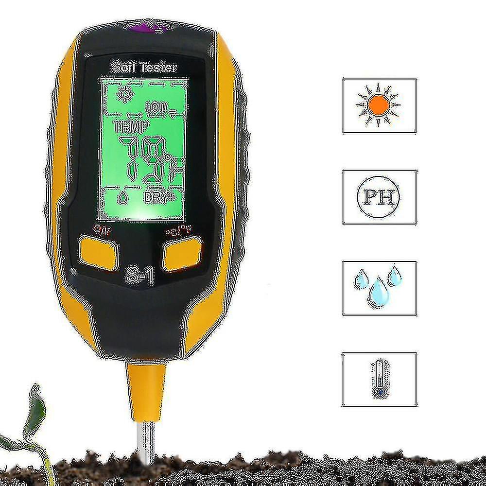 4in1 Soil Ph Value Tester Temperature Humidity Meter Detector