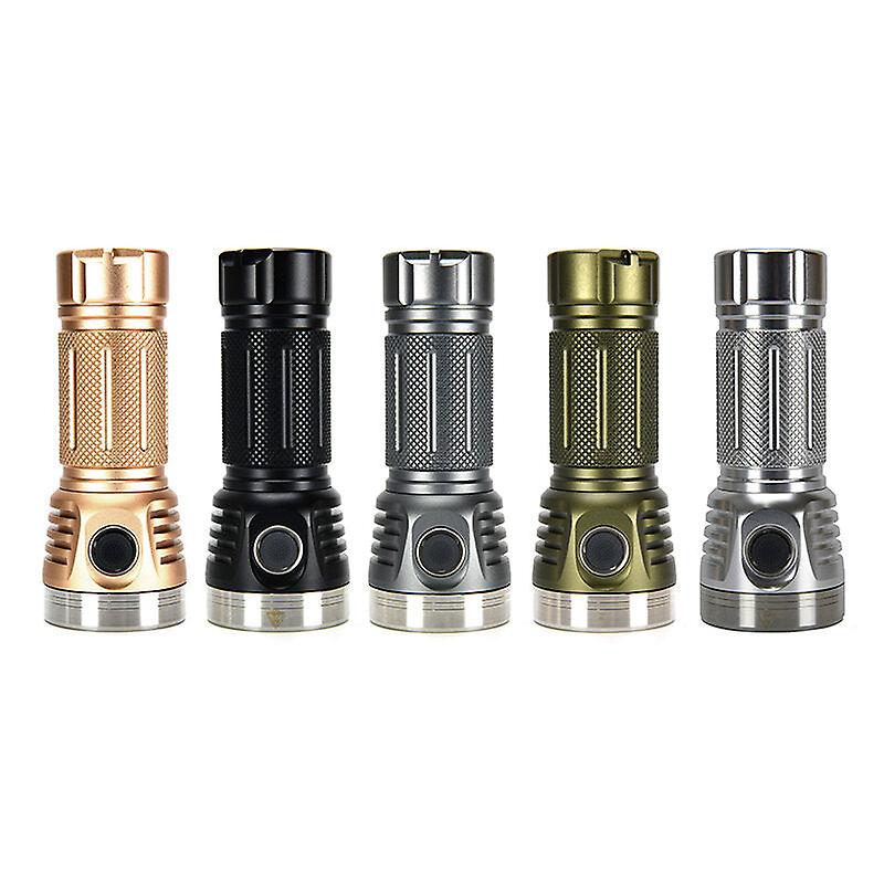 5500Lm Cri95 Type-c Rechargeable Compact Edc Flashlight For 26650, 21700, 18650 Batteries