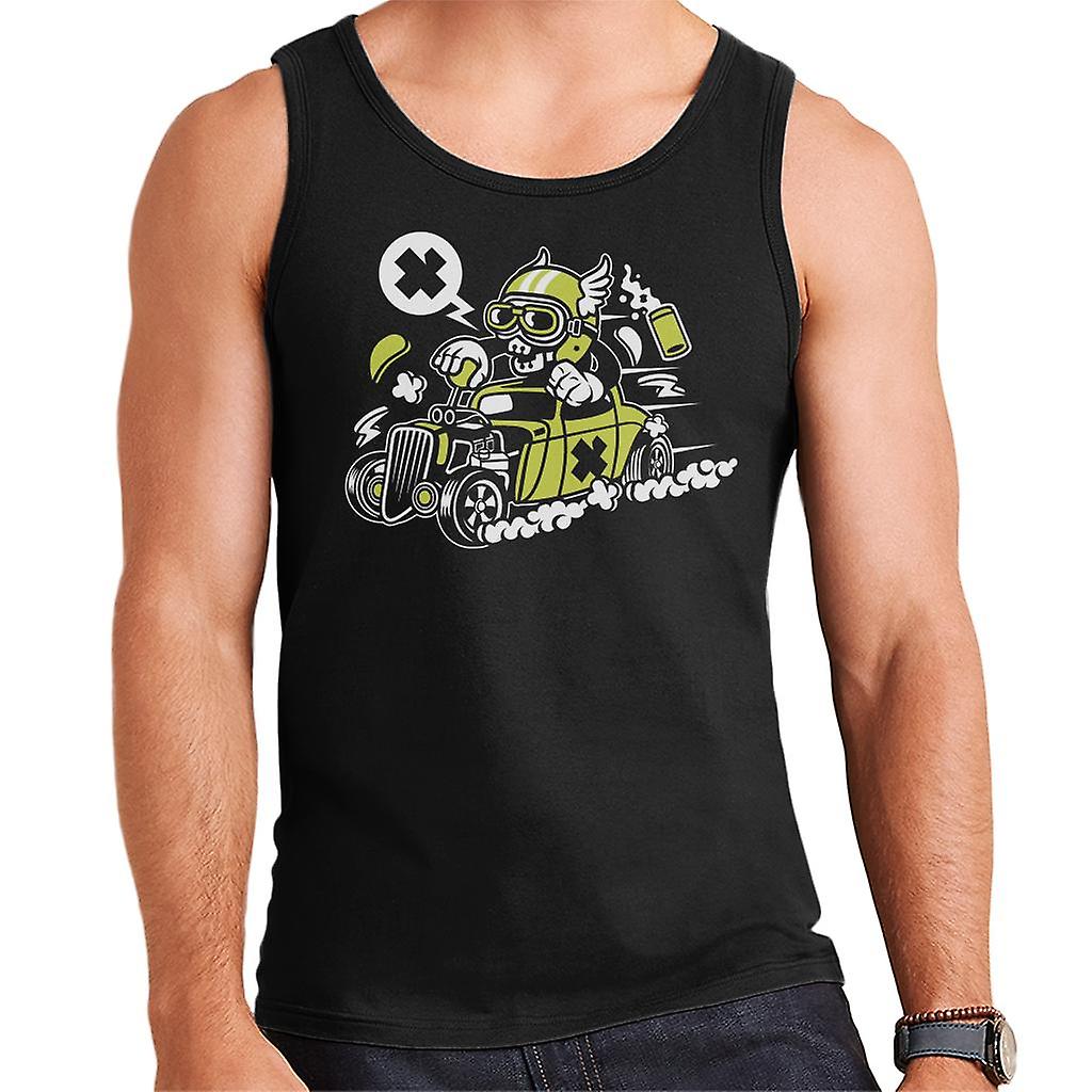 Hot Rod Skull menns Vest