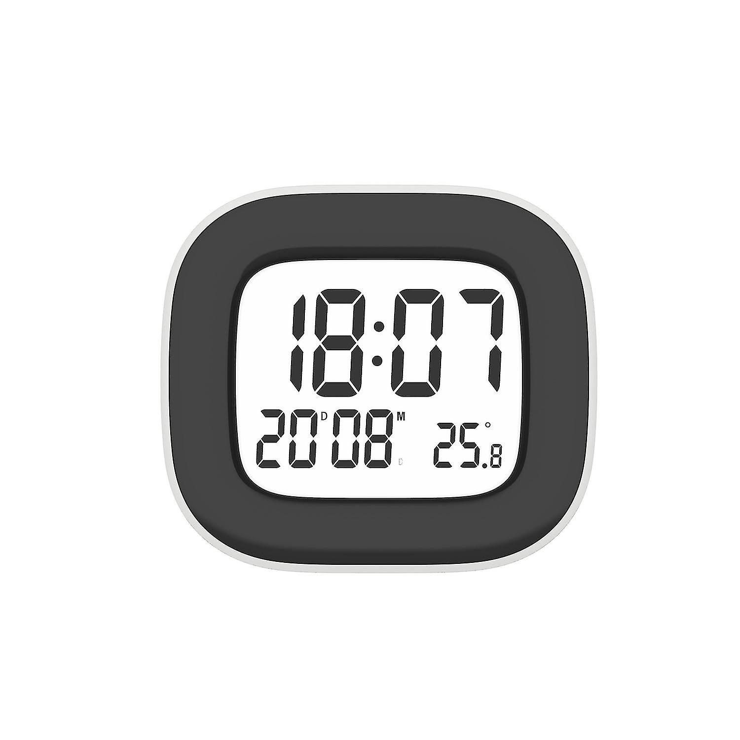 Digital Alarm Clock Battery Operated Small Digital Alarm Clock With Light, Smart Alarm Clock With Temperature Date And Loud Buzzer, Nap, For Travel Be