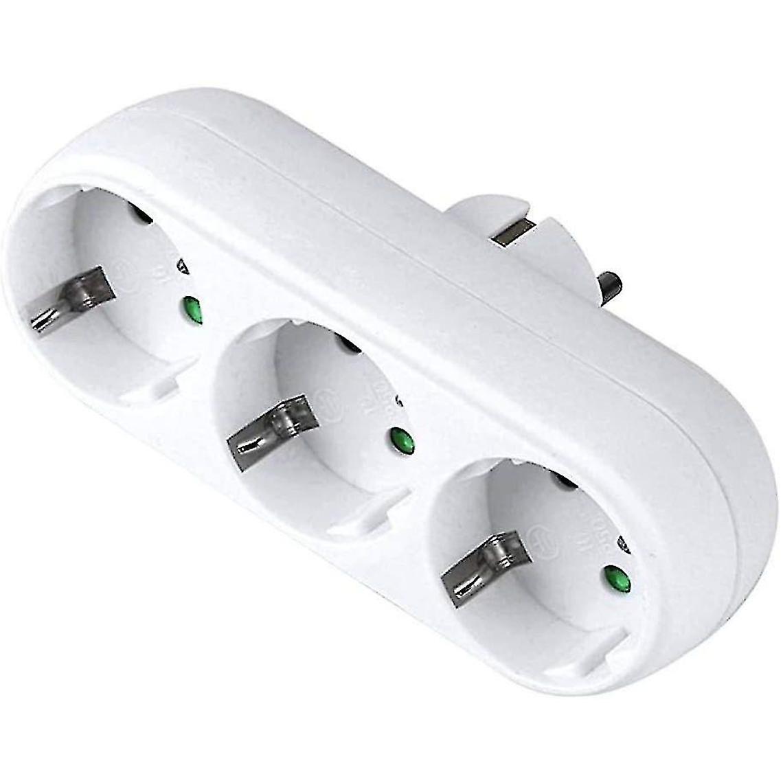 3-way Socket Adapter, 3-way Socket Multiple Plugs Or Table 16a / 250v