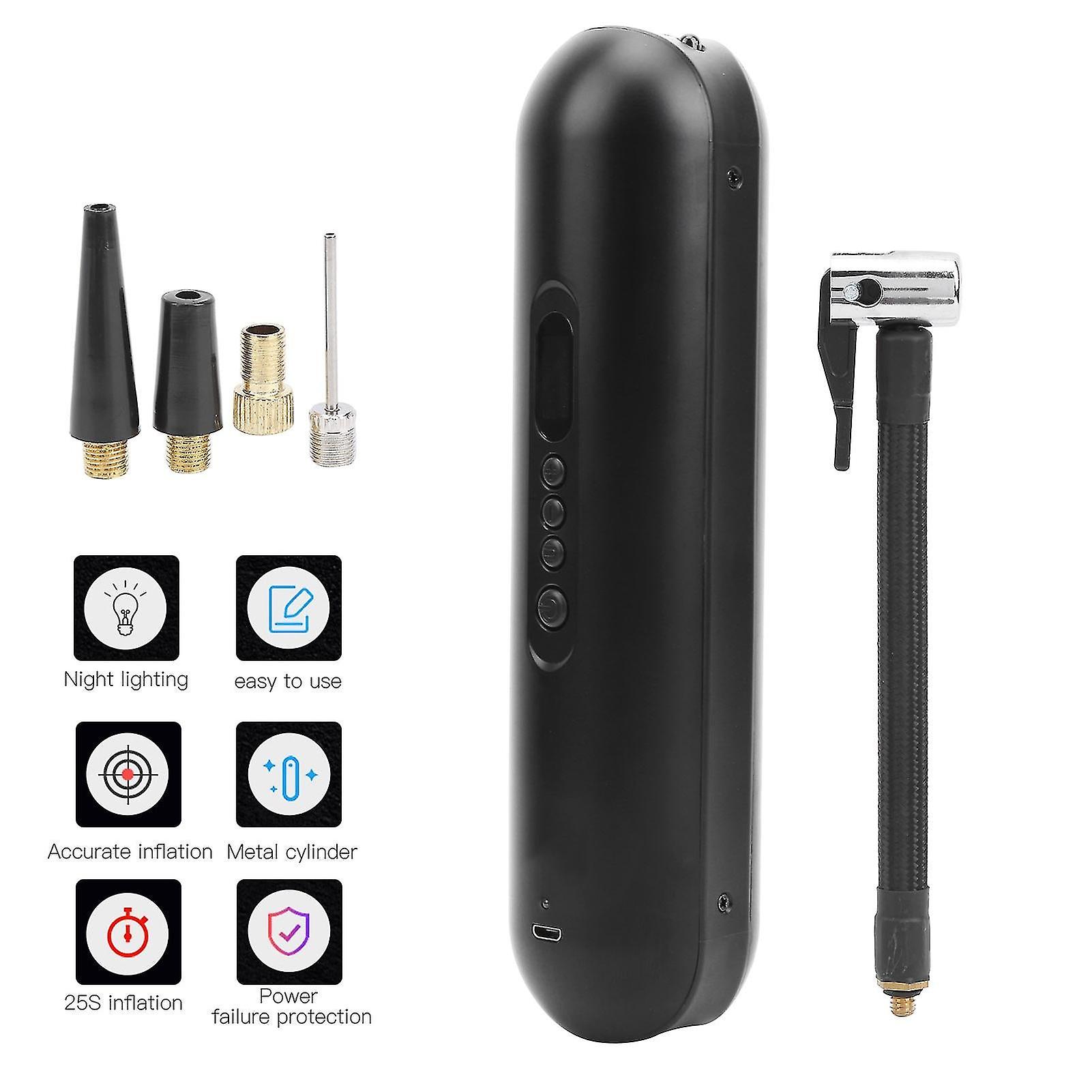 Ztto Luftpumpe Wireless Portable Smart Digital Display Elektrisches Fahrrad Reifen Inflatorschwarz