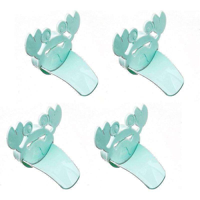 Child Faucet Extension, 4 Pieces Child Faucet Extension Handle, Kids Faucet Extender Handle for Baby Washing Hands Bathroom Accessories (Green)