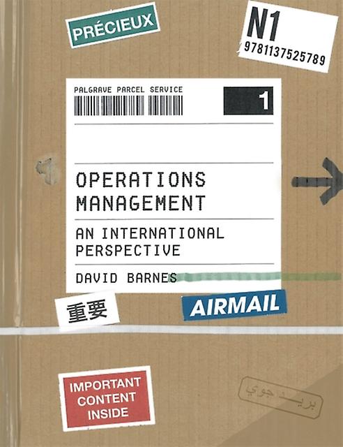 Operations Management by Barnes & David University of Westminster & UK Paperback