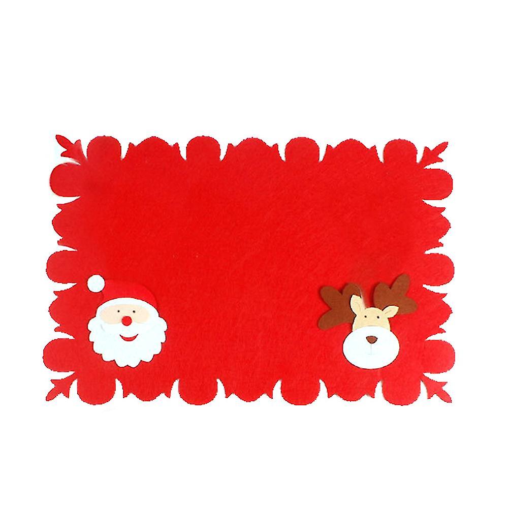 6 Styles Decorative Table Decor Christmas Table Mat Table Runner Mat For Xmas Dinner Party