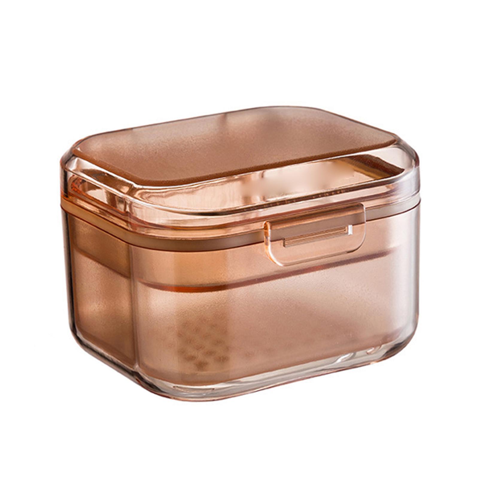 Dental Orthodontic Retainer Storage Case Three Layer Design Large Capacity Box