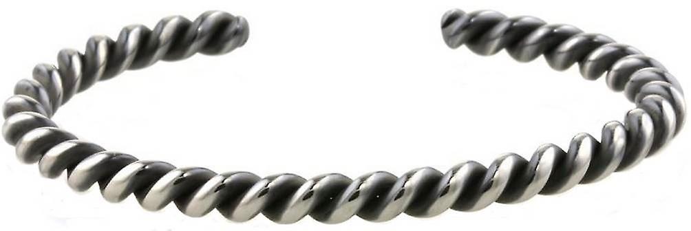 Ti2 Titanium Colourful 6mm Coil Bangle - Black