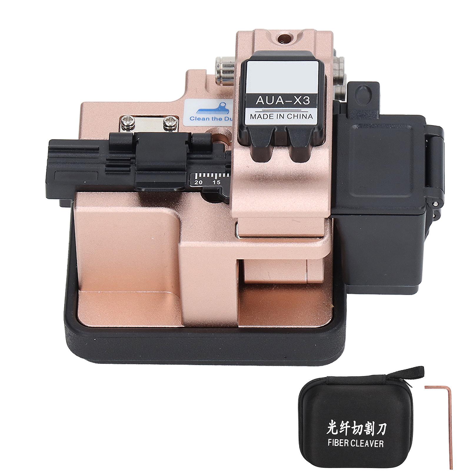 High Accuracy Fiber Cutter Automatic Return Optical Cable Cold Splicing Tool with Wrench Gold