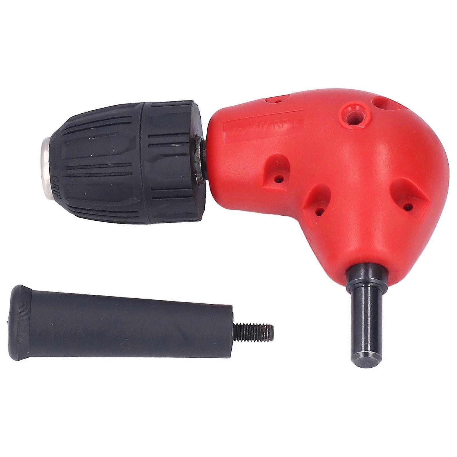 Drill Chuck Keyless 90 Degree 9.3mm Round Handle 0.8‑10mm Clamping Range Extension Accessory