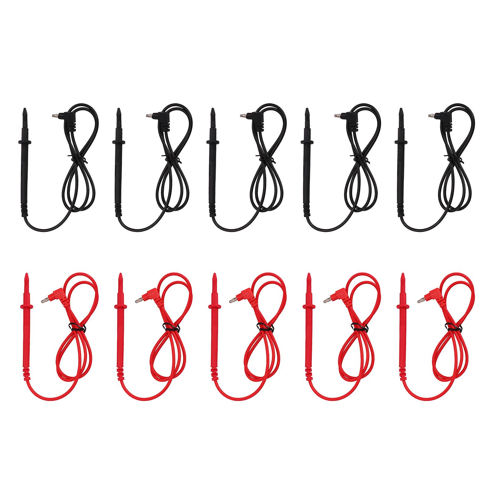 5Set J.30031 Multimeter Probe Universal Test Leads 2mm 10A Banana Plug Needle Pen Accessory