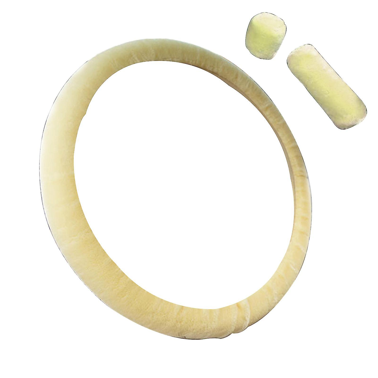 3Pcs/Set χειμώνας ζεστό βελούδινο αυτοκίνητο τιμόνι γρανάζι αλλαγής ταχυτήτων μοχλό μανέτα φρένων κάλυψη