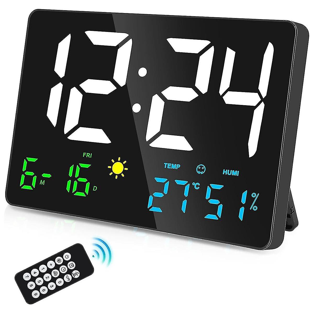 Digital Wall Clock grande display, 11,5 polegadas USB Led Digital Relógios de Parede Despertador Para Quartos Wit-hy