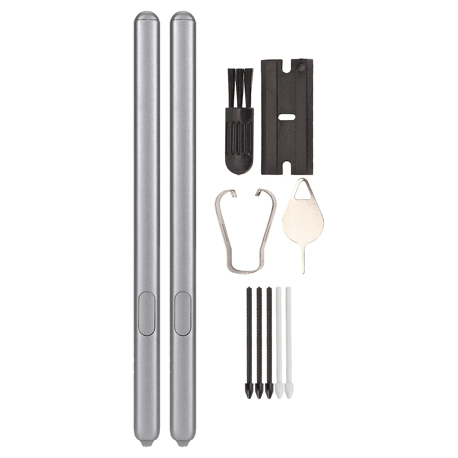 2Pcs Magnetic Stylus Pen for Galaxy Tab S6 SM-T860 SM-T865 Tablet with 5 Replacement Tips Fast Response Gray