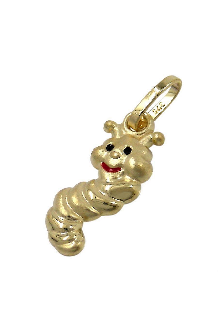 Pendant Funny Worm Matt-shining 9k Gold - Gl430535