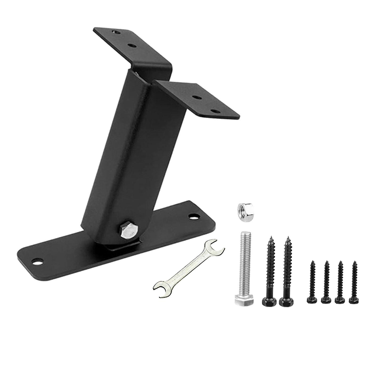 Roof Riser Brackets Roof Riser Beam Bracket Black Stable Frame Adjustable Angle Pergola Support Brackets for Gazebos Pergolas