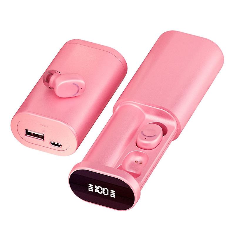 Wireless binaural Bluetooth headset, battery display ultra-long standby power bank, running headset,