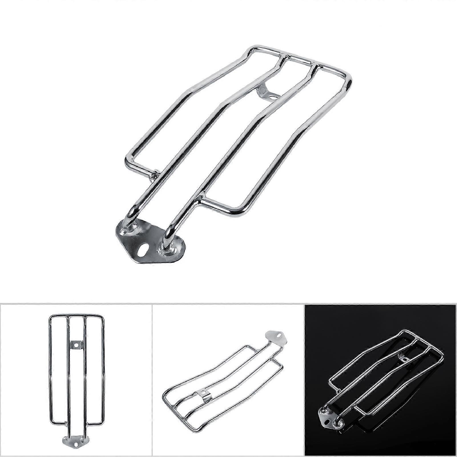 Motorcycle Solo Seat Rear Luggage Rack Support Shelf For XL883/1200 Silver